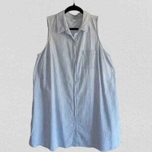 Old Navy Blue and White Striped Dress